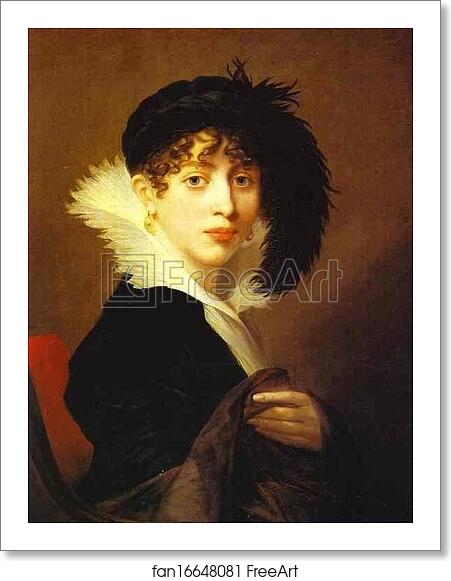 Free art print of Portrait of Countess Sophia Stroganoff by Jean-Laurent Mosnier