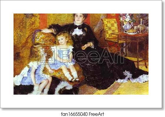 Free art print of Madame Charpentier with Her Children by Pierre-Auguste Renoir Free art print of Madame Charpentier with Her Children by Pierre-Auguste Renoir
