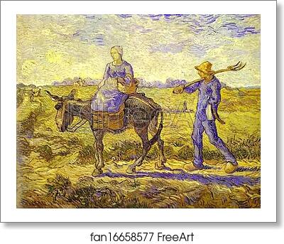 Free art print of Morning, Leaving for Work (Le matin, le départ au travail) by Vincent Van Gogh