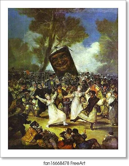 Free art print of The Burial of the Sardine by Francisco De Goya Y Lucientes Free art print of The Burial of the Sardine by Francisco De Goya Y Lucientes