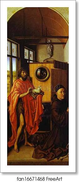 Free art print of Heinrich von Werl and St. John the Baptist by Robert Campin (Master Of Flemalle) Free art print of Heinrich von Werl and St. John the Baptist by Robert Campin (Master Of Flemalle)