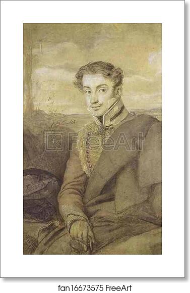 Free art print of Portrait of A. I. Dmitriyev-Mamonov by Orest Kiprensky