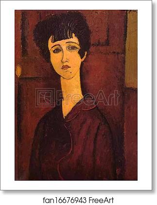 Free art print of Portrait of a Girl (Victoria) by Amedeo Modigliani