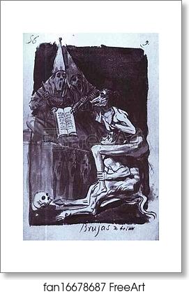 Free art print of Brujas a bolar (Witches Ready to Fly) by Francisco De Goya Y Lucientes