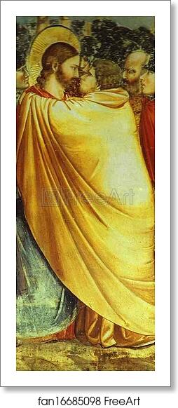 Free art print of Kiss of Judas. Detail by Giotto Free art print of Kiss of Judas. Detail by Giotto