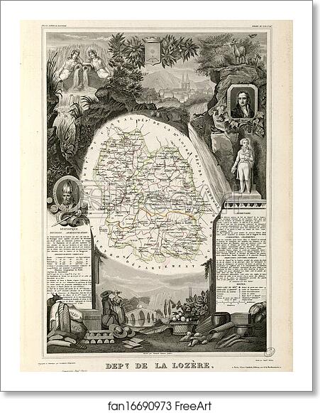 Free art print of Dépt. de la Lozère (région du sud) by Victor Jules Levasseur Free art print of Dépt. de la Lozère (région du sud) by Victor Jules Levasseur