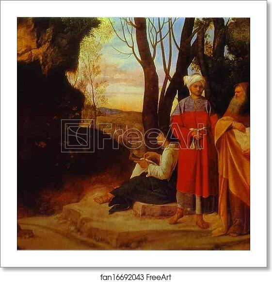 Free art print of The Three Philosophers by Giorgione