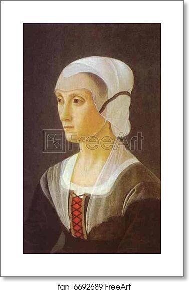 Free art print of Portrait of Lucrezia Tornabuoni by Domenico Ghirlandaio