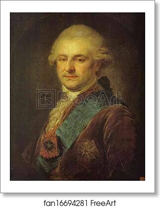 Free art print of Portrait of Stanislas Augustus Poniatowski by Johann Baptist Lampi The Elder