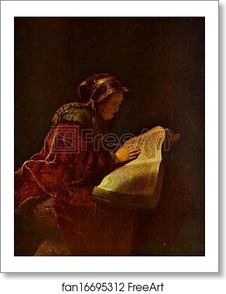 Free art print of Rembrandt's Mother as Biblical Prophetess Hannah by Rembrandt Harmenszoon Van Rijn