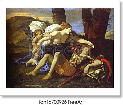 Free art print of Renaud and Armide by Nicolas Poussin