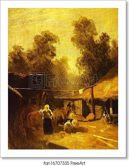 Free art print of Morning in a Village by Feodor Vasilyev Free art print of Morning in a Village by Feodor Vasilyev