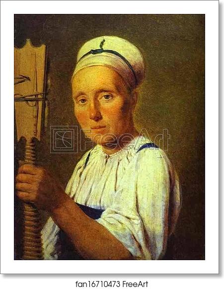 Free art print of Spinner by Alexey Venetsianov Free art print of Spinner by Alexey Venetsianov