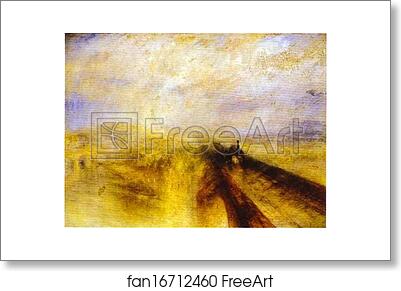 Free art print of Rain, Steam and Speed - The Great Western Railway by Joseph Mallord William Turner