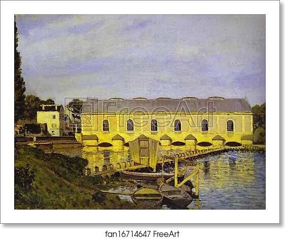 Free art print of The Machine at Marly by Alfred Sisley Free art print of The Machine at Marly by Alfred Sisley