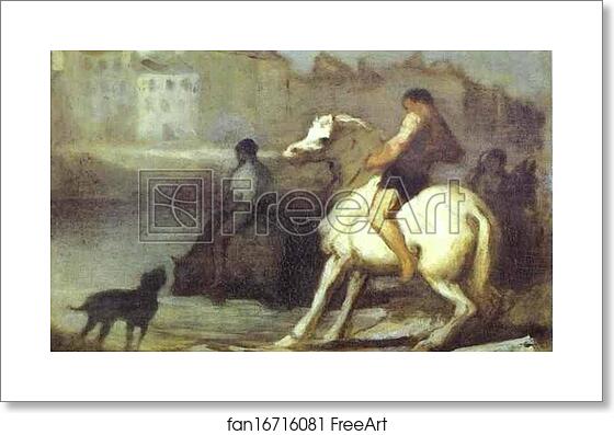 Free art print of The Horses Drink by Honoré Daumier Free art print of The Horses Drink by Honoré Daumier