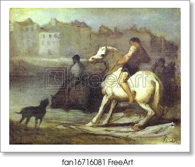 Free art print of The Horses Drink by Honoré Daumier Free art print of The Horses Drink by Honoré Daumier