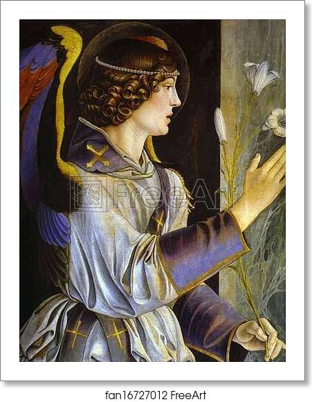 Free art print of The Annunciation (Panel of St. Vincent Ferrar Polyptych) by Giovanni Bellini Free art print of The Annunciation (Panel of St. Vincent Ferrar Polyptych) by Giovanni Bellini