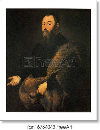 Free art print of Portrait of a Genleman in a Fur by Jacopo Robusti, Called Tintoretto