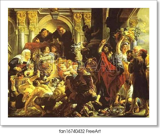Free art print of The Purification of the Temple by Jacob Jordaens Free art print of The Purification of the Temple by Jacob Jordaens