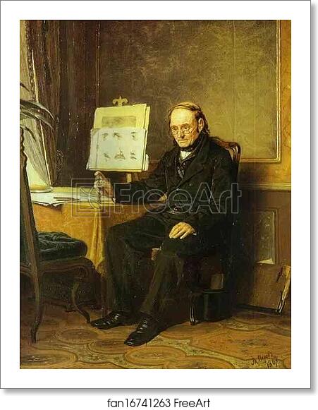 Free art print of Teacher of Drawing by Vasily Perov Free art print of Teacher of Drawing by Vasily Perov