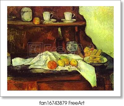 Free art print of A Buffet by Paul Cézanne Free art print of A Buffet by Paul Cézanne