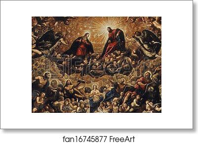 Free art print of Paradise. Detail by Jacopo Robusti, Called Tintoretto