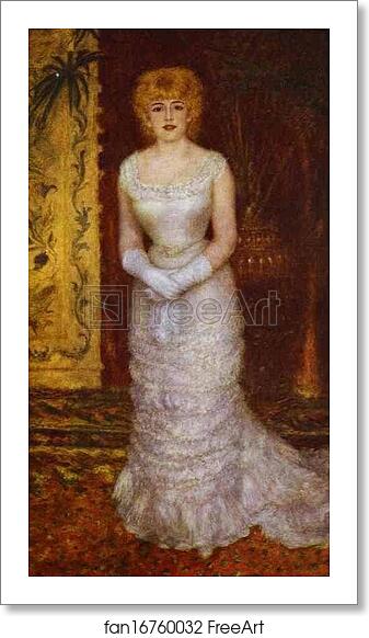 Free art print of Portrait of the Actress Jeanne Samary by Pierre-Auguste Renoir