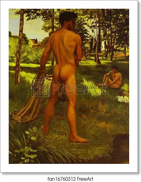 Free art print of The Fisherman with a Net by Frédéric Bazille Free art print of The Fisherman with a Net by Frédéric Bazille