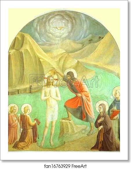Free art print of Baptism of Christ by Fra Angelico Free art print of Baptism of Christ by Fra Angelico