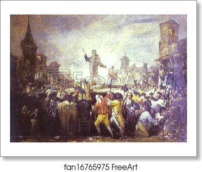 Free art print of Le motin de Esquilache (The Esquilache Riots) by Francisco De Goya Y Lucientes