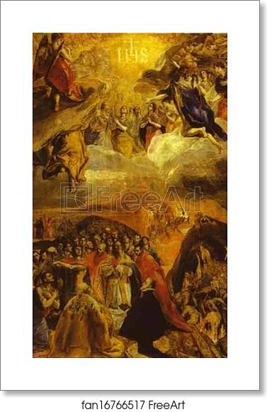 Free art print of The Dream of Philip II by El Greco Free art print of The Dream of Philip II by El Greco