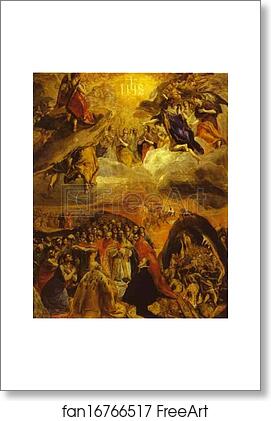 Free art print of The Dream of Philip II by El Greco