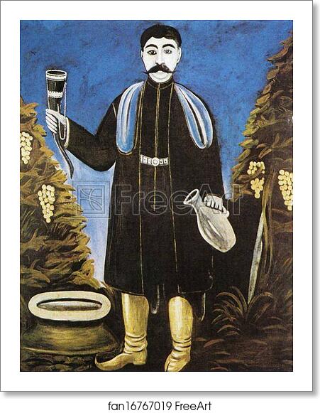 Free art print of Prince with a Horn of Wine by Niko Pirosmani Free art print of Prince with a Horn of Wine by Niko Pirosmani