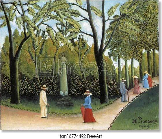Free art print of Jardin du Luxembourg by Henri Rousseau