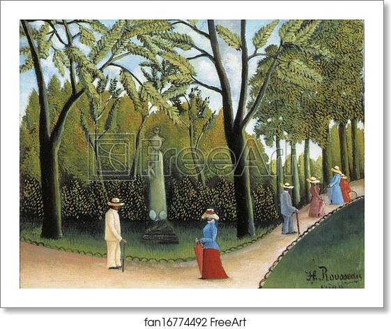 Free art print of Jardin du Luxembourg by Henri Rousseau Free art print of Jardin du Luxembourg by Henri Rousseau
