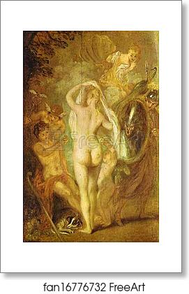 Free art print of The Judgment of Paris by Jean-Antoine Watteau