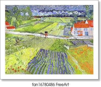 Free art print of A Road in Auvers after the Rain by Vincent Van Gogh