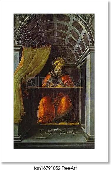 Free art print of St. Augustine in the Cell by Alessandro Botticelli Free art print of St. Augustine in the Cell by Alessandro Botticelli