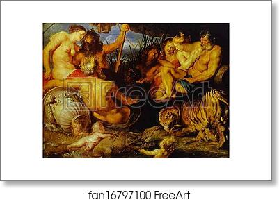 Free art print of The Four Parts of the World by Peter Paul Rubens