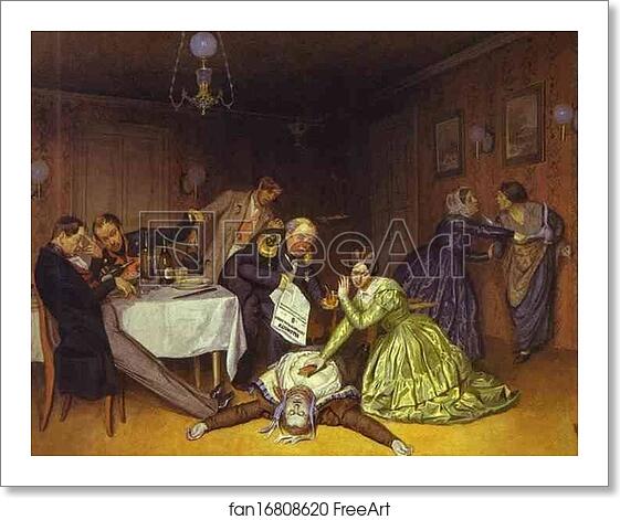 Free art print of "It is Cholera to Blame" by Pavel Fedotov Free art print of "It is Cholera to Blame" by Pavel Fedotov