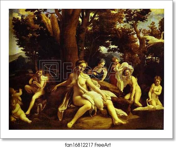 Free art print of Leda and Swan by Correggio Free art print of Leda and Swan by Correggio