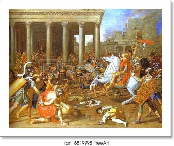 Free art print of The Destruction of the Temple in Jerusalem by Nicolas Poussin Free art print of The Destruction of the Temple in Jerusalem by Nicolas Poussin