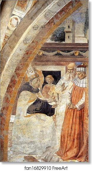 Free art print of Conversion of the Heretic by Benozzo Gozzoli