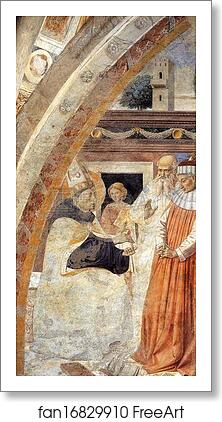 Free art print of Conversion of the Heretic by Benozzo Gozzoli