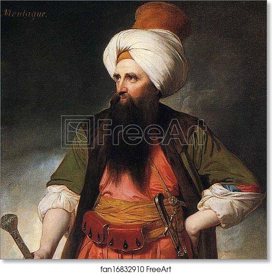 Free art print of Edward Wortley Montagu. Detail by George Romney