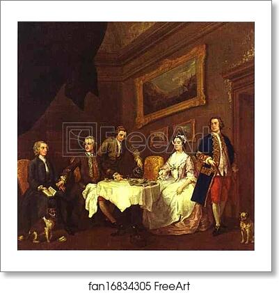 Free art print of The Strode Family by William Hogarth