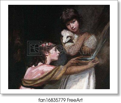 Free art print of The Misses Hill. Detail by George Romney Free art print of The Misses Hill. Detail by George Romney