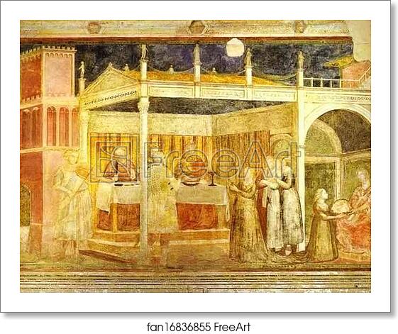Free art print of The Feast of Herod by Giotto