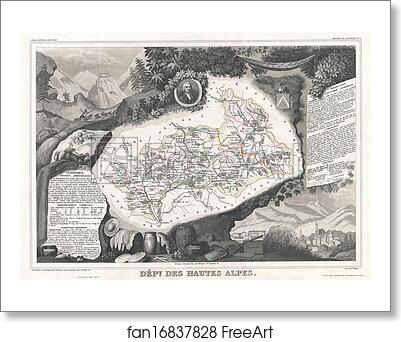 Free art print of Dept. Des Hautes Alpes. by Victor Jules Levasseur Free art print of Dept. Des Hautes Alpes. by Victor Jules Levasseur